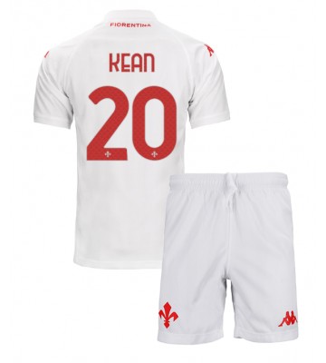 Fiorentina Moise Kean #20 Borta Kläder Barn 2024-25 Kortärmad (+ Korta byxor)